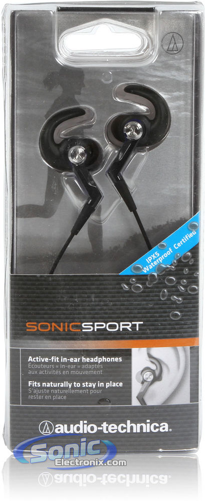 Audio Technica ATH-CKP500BK SonicSport - Black Image 8