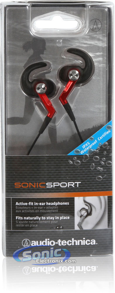 Audio Technica ATH-CKP500 SonicSport - Red Image 8