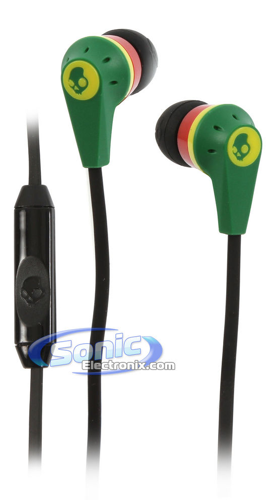 Skullcandy Ink'd 2.0 Earbuds (S2IKDY-102) In-Ear Headphones - Rasta Image 1