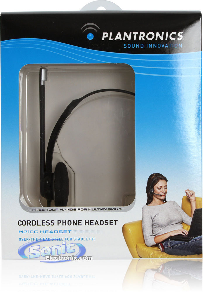 Plantronics M210C Cordless Phone/Telephone Hands-Free Headset Image 4