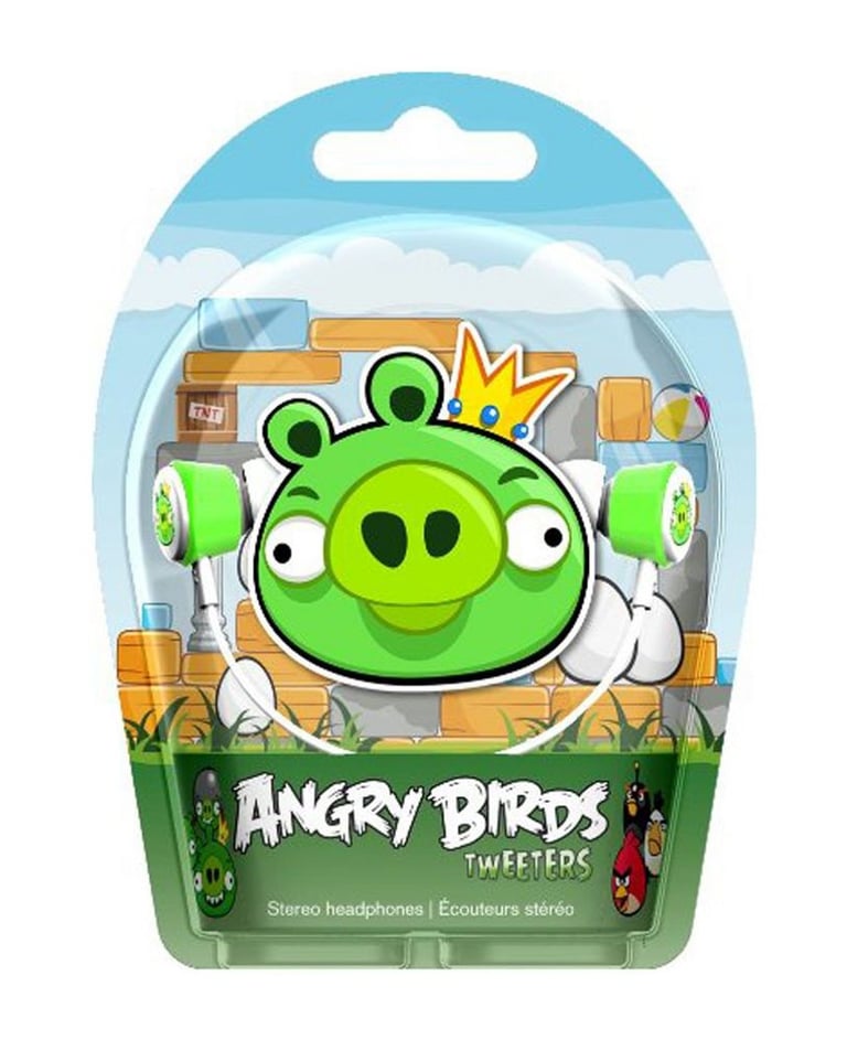 Gear4 Angry Birds Green King Pig Tweeters Earbuds (HAB003G) In-Ear Headphones Image 2