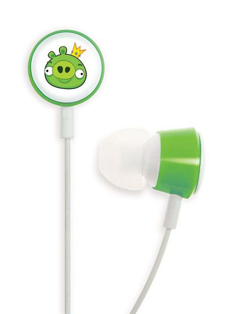 Gear4 Angry Birds Green King Pig Tweeters Earbuds (HAB003G) In-Ear Headphones Image 1