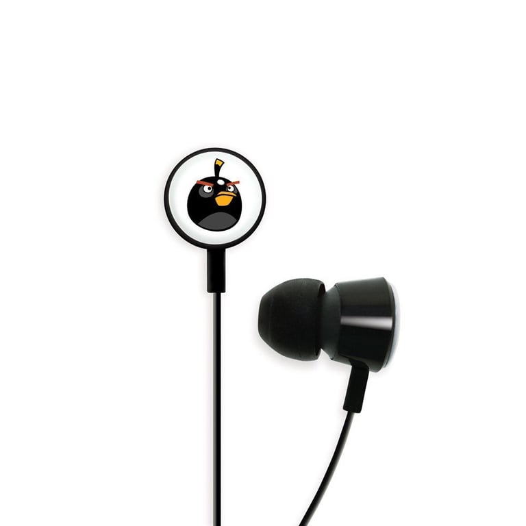 Gear4 Angry Birds Black Bomber Bird Tweeters Earbuds - HAB004G Image 1