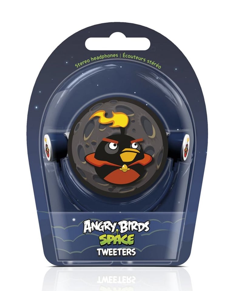 Gear4 Angry Birds Black Fire Bomb Space Tweeters Earbuds - HAB009G Image 2