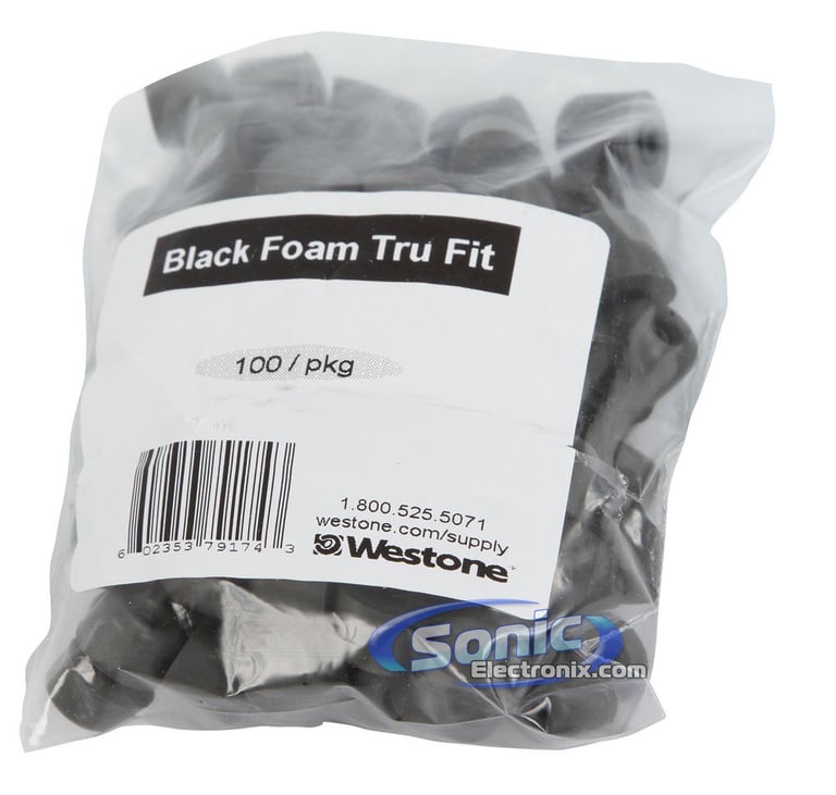 Westone TRUE-FIT Replacement Foam Eartips/Ear Tips 100-Pack/50-Pairs - 79174/Bulk Pack Image 2