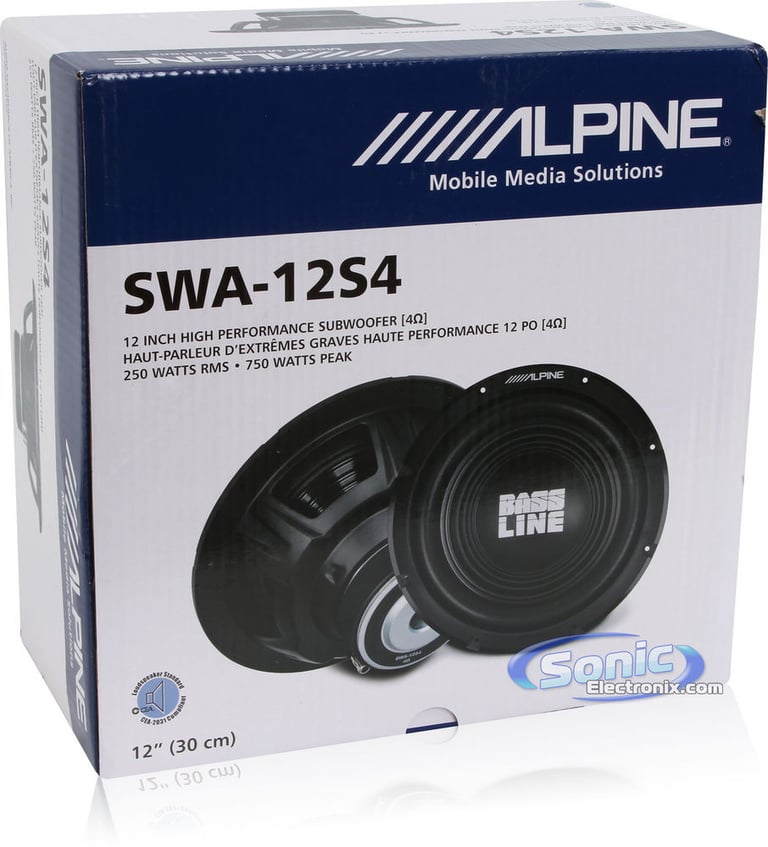 Alpine SWA-12S4 (LIKE NEW DAMAGED PACKAGE) Image 5
