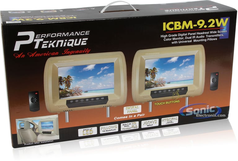 Performance Teknique ICBM-9.2W BLACK (2 Monitors Per Box!) Image 7