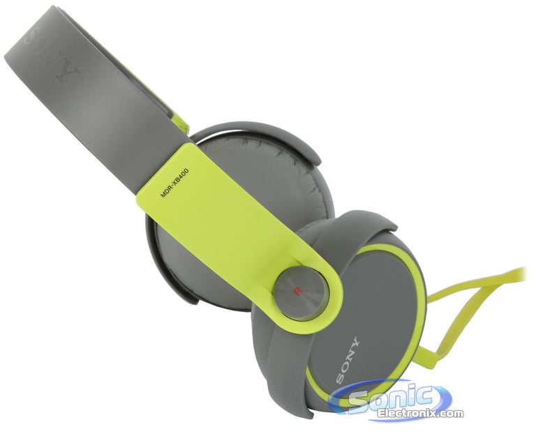 Sony MDR-XB400/GRN (MDRXB400/GRN) XB Extra Bass Headphones - Green  Open Box Image 11
