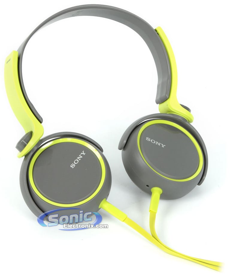 Sony MDR-XB400/GRN (MDRXB400/GRN) XB Extra Bass Headphones - Green  Open Box Image 12