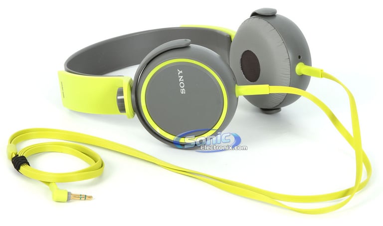 Sony MDR-XB400/GRN (MDRXB400/GRN) XB Extra Bass Headphones - Green  Open Box Image 13