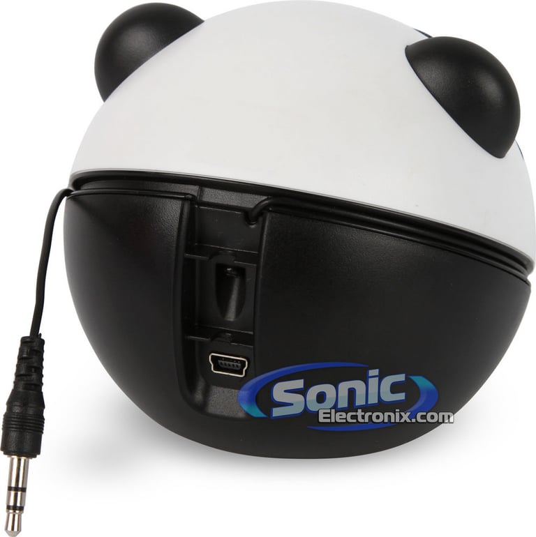 Battery/USB Powered Panda Bear Portable Speaker - Open Box/Complete Image 13