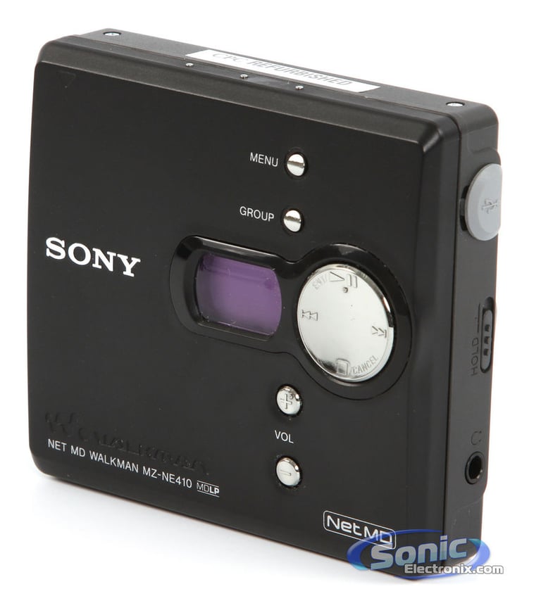 Sony Walkman MZ-NE410 Net MD Walkman MiniDisc Player/Recorder (Factory Refurbished) - Black Image 3