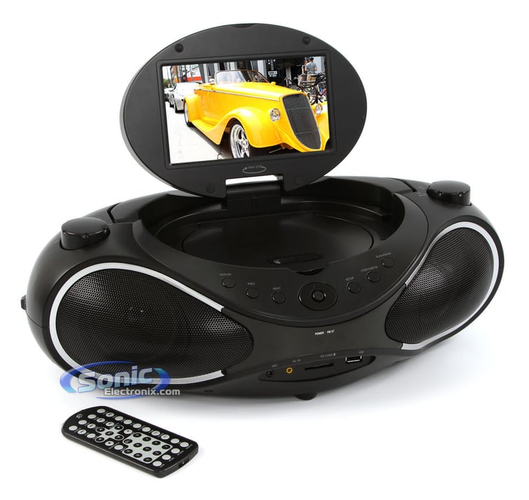 GPX BD702B Portable DVD/CD Player AM/FM Radio Boombox Image 1