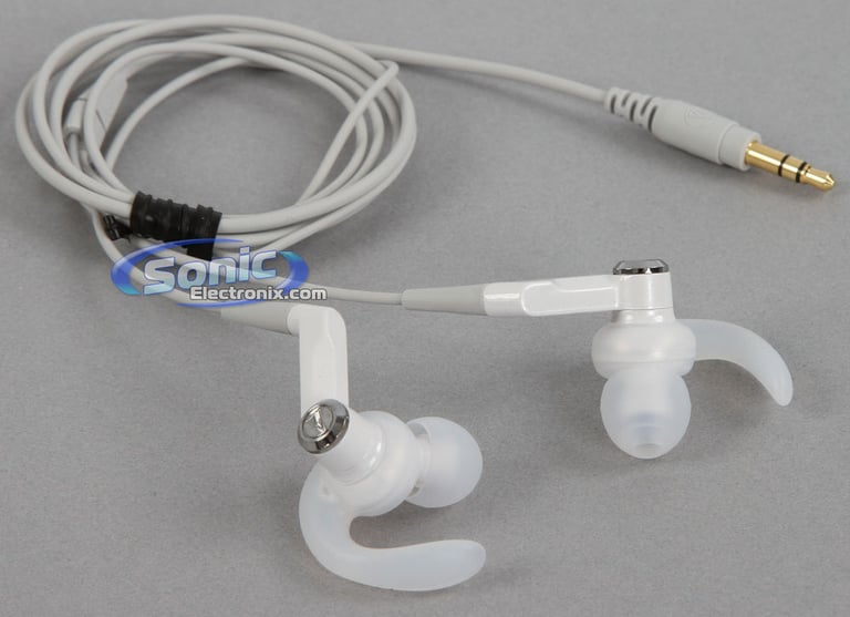 Audio Technica ATH-CKP500 SonicSport Earbuds In-Ear Headphones (White) Image 3
