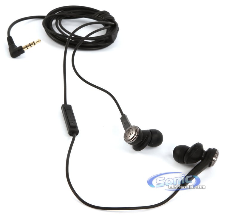 Audio Technica ATH-CKS55iBK iPod/iPhone Earbud Headset Image 2