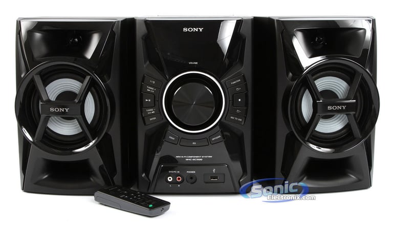 Sony MHC-EC599 Mini AM/FM Radio Boombox CD/MP3/USB Player Shelf System Image 1