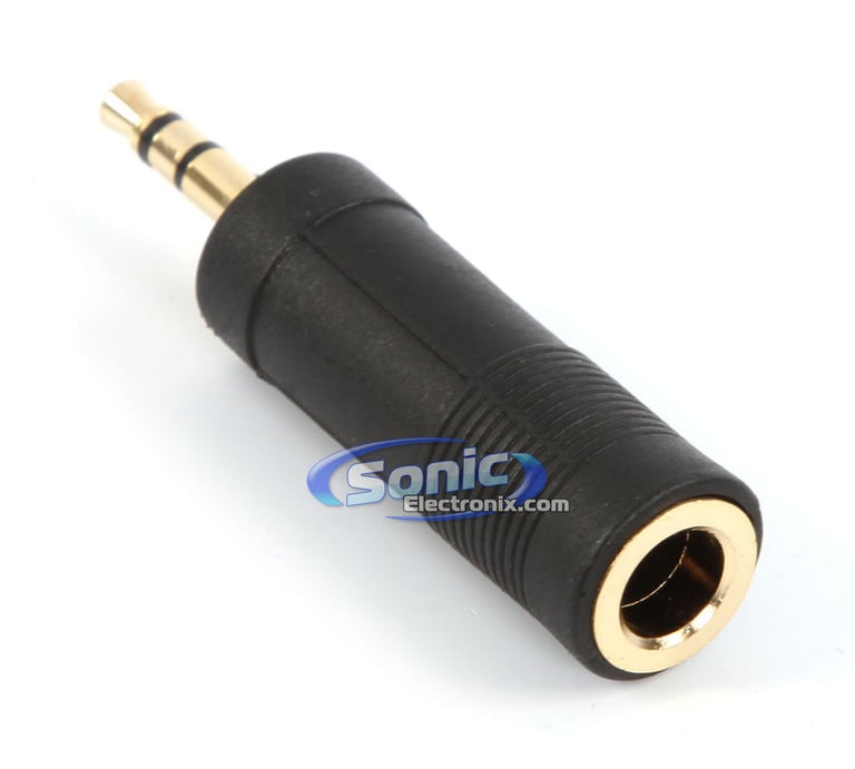 RCA AH203R 1/4" to 3.5mm Jack Adapter Plug Image 1