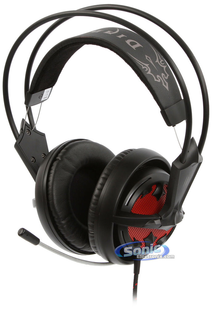 SteelSeries Diablo III - Diablo 3 Gaming Headset - Black/Red Image 2