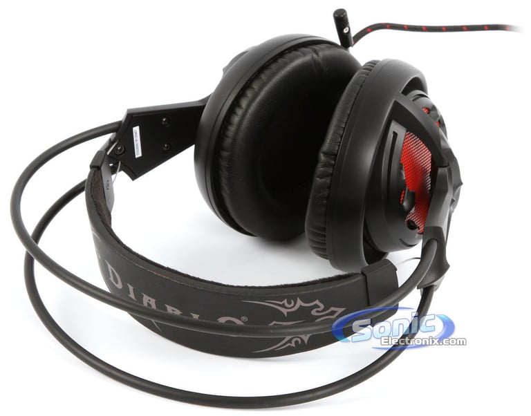 SteelSeries Diablo III - Diablo 3 Gaming Headset - Black/Red Image 7