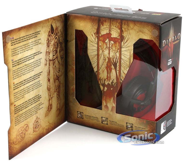 SteelSeries Diablo III - Diablo 3 Gaming Headset - Black/Red Image 13