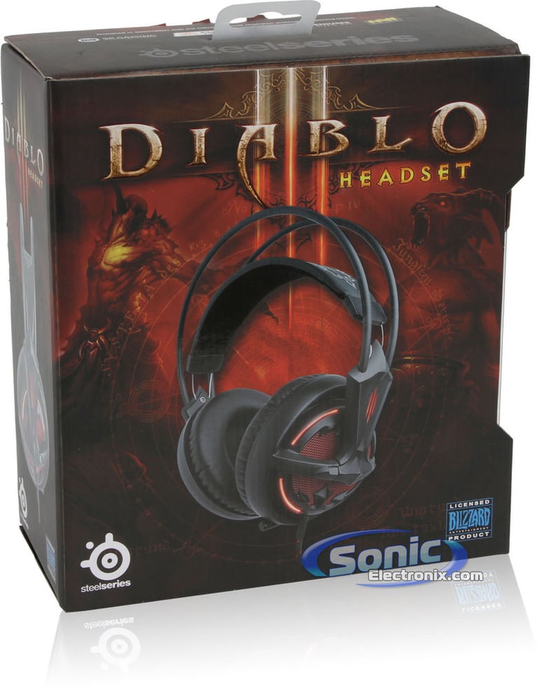SteelSeries Diablo III - Diablo 3 Gaming Headset - Black/Red Image 14