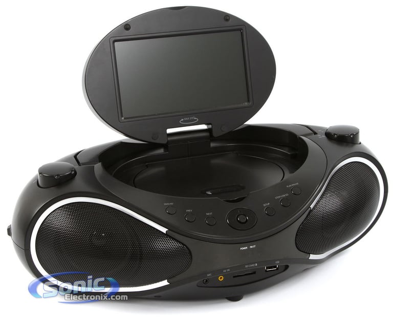 GPX BD702B Portable DVD/CD Player AM/FM Radio Boombox Image 2