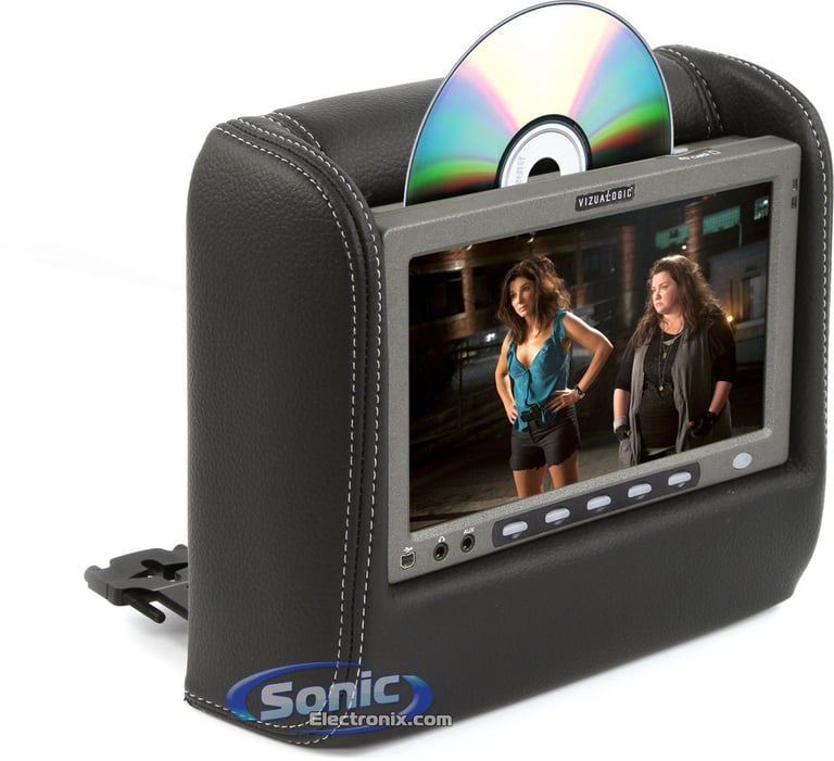 Vizualogic A-1260CL Dual DVD Active Headrest Restraint System Image 2