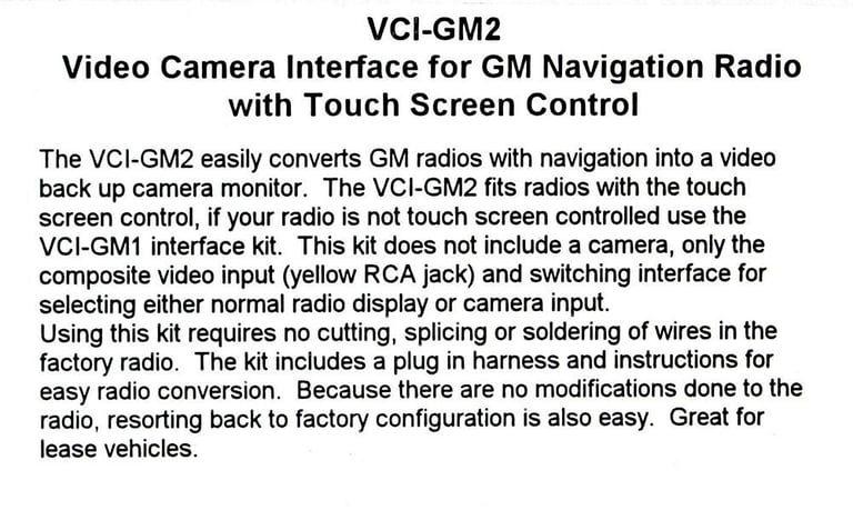 PAC VCI-GM2 Image 5