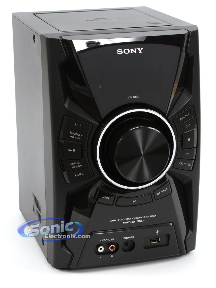 Sony MHC-EC599 Mini AM/FM Radio Boombox CD/MP3/USB Player Shelf System Image 4