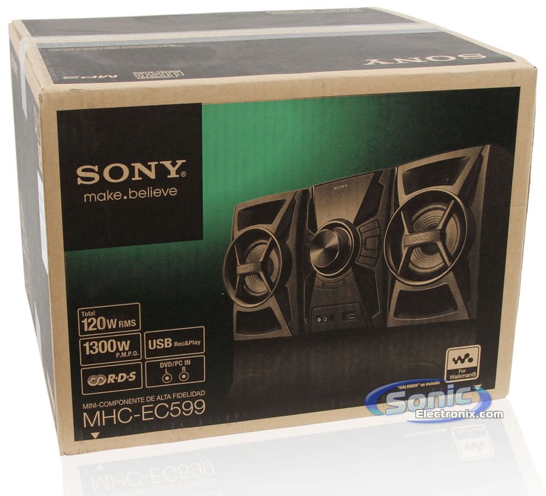 Sony MHC-EC599 Mini AM/FM Radio Boombox CD/MP3/USB Player Shelf System Image 11