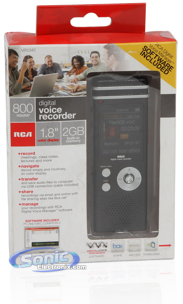 RCA VR5340 800 Hour Digital Voice Recorder Image 7