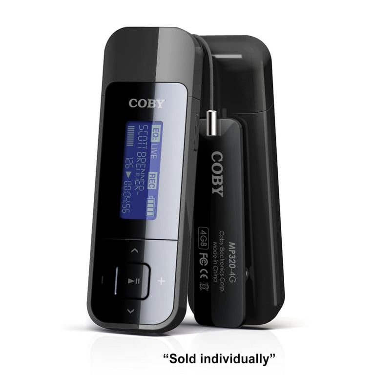Coby MP320-4GBLK 4GB Portable MP3 Player with FM Radio Image 1
