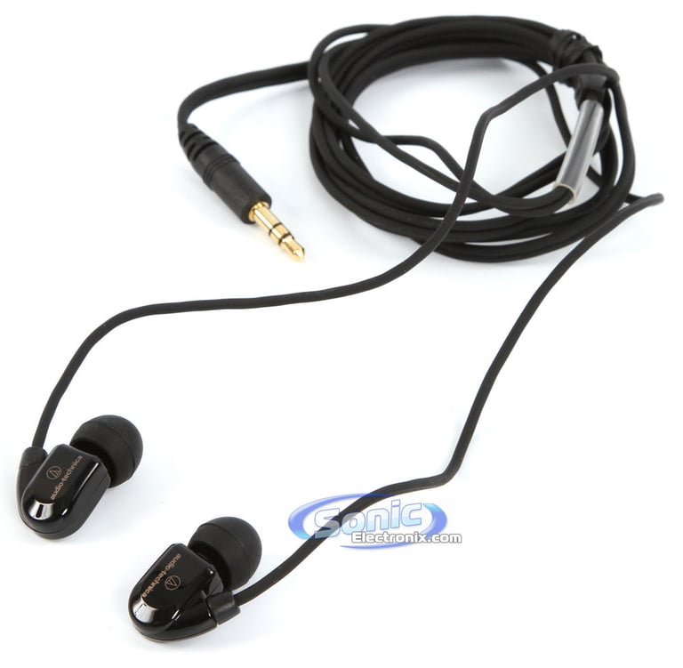 Audio Technica ATH-CK9 BK (ATH-CK9) Balanced Armature Earbuds In-Ear Headphones (Black) Image 2