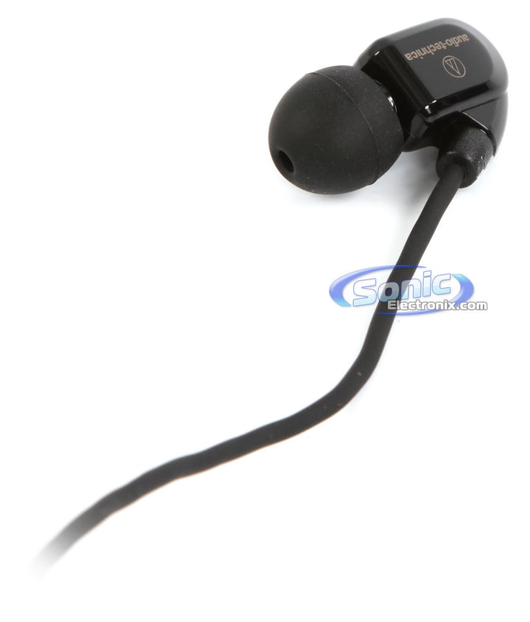 Audio Technica ATH-CK9 BK (ATH-CK9) Balanced Armature Earbuds In-Ear Headphones (Black) Image 3