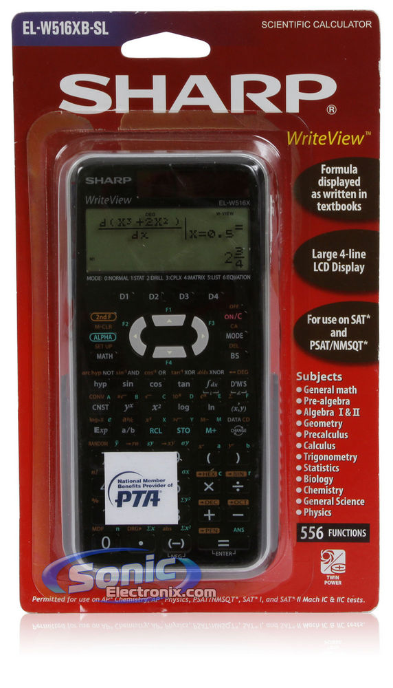Sharp EL-W516XBSL Engineering/Scientific Calculator Image 5