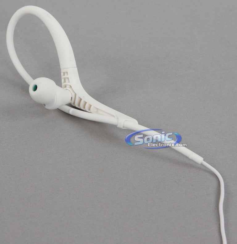 Sony MDR-AS400iP/W Active Sports Earbuds Ear-Clip Headphones (White) Open Box Image 4
