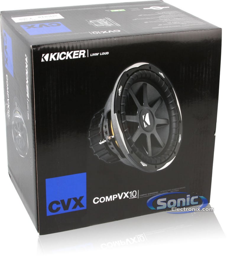 Combo: 2 x Kicker CVX10 10" Subs + NVX JAD1200.1 Image 16
