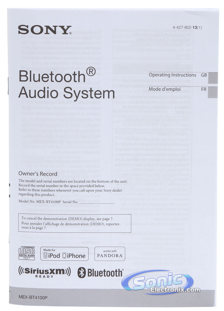 Sony MEX-BT4100P Image 9