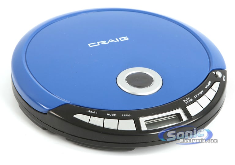 Craig CD2808 Personal Compact Disc Portable CD Player (Blue) Image 3