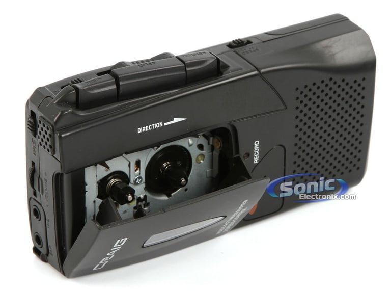 Craig CR8003 Micro Cassette Player/Recorder (Black) Image 2