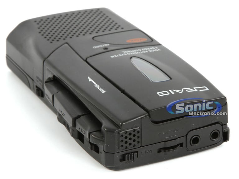 Craig CR8003 Micro Cassette Player/Recorder (Black) Image 3