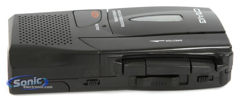 Craig CR8003 Micro Cassette Player/Recorder (Black) Image 4