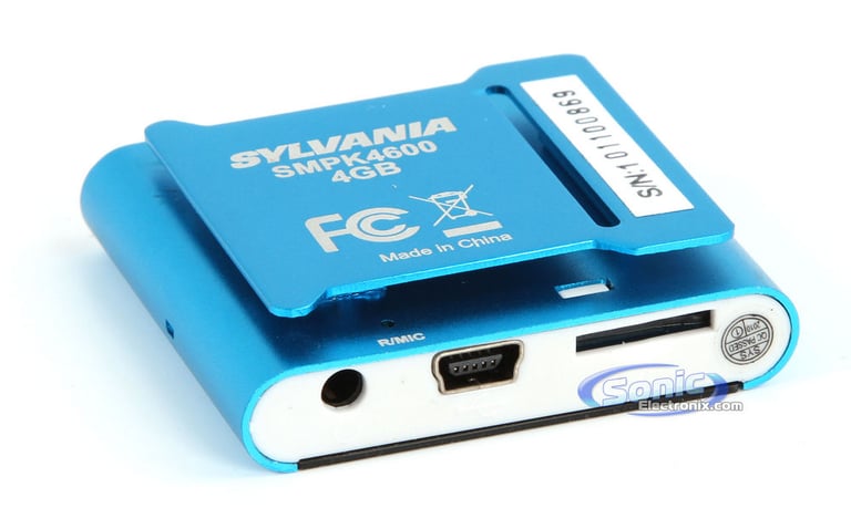 Sylvania SMPK4600BL 4GB Portable MP3 Video Media Player (Blue) Image 3