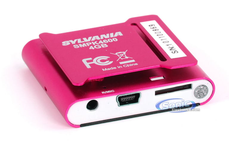 Sylvania SMPK4600 4GB Portable MP3 Video Media Player (Pink) Image 3