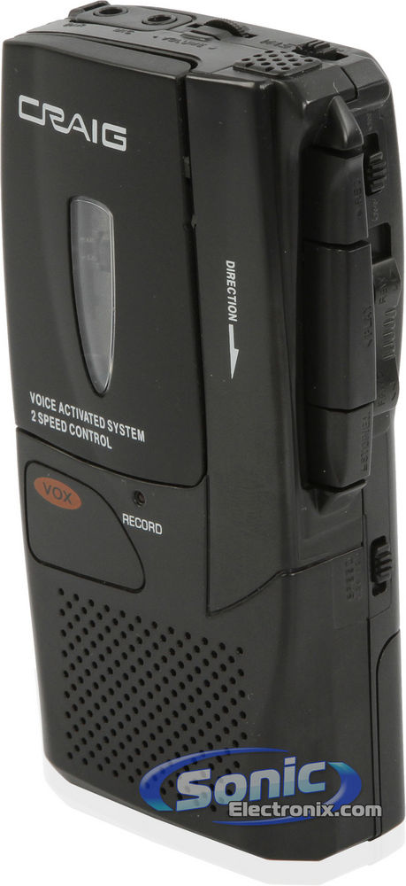 Craig CR8003 Micro Cassette Player/Recorder (Black) Image 1