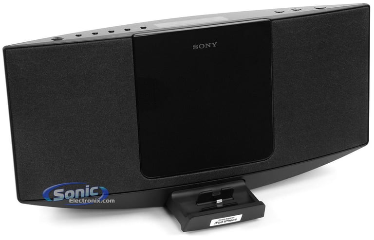 Sony CMT-V10iPN Lightning iPod/iPhone CD Player Speaker Dock Shelf System Open Box Image 2