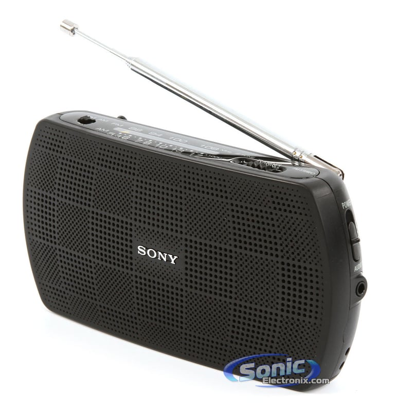 Sony SRF-18 (SRF18) Portable AM/FM Radio Speaker System - Black Image 2