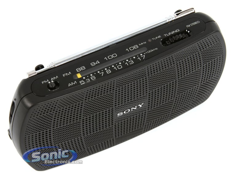 Sony SRF-18 (SRF18) Portable AM/FM Radio Speaker System - Black Image 5