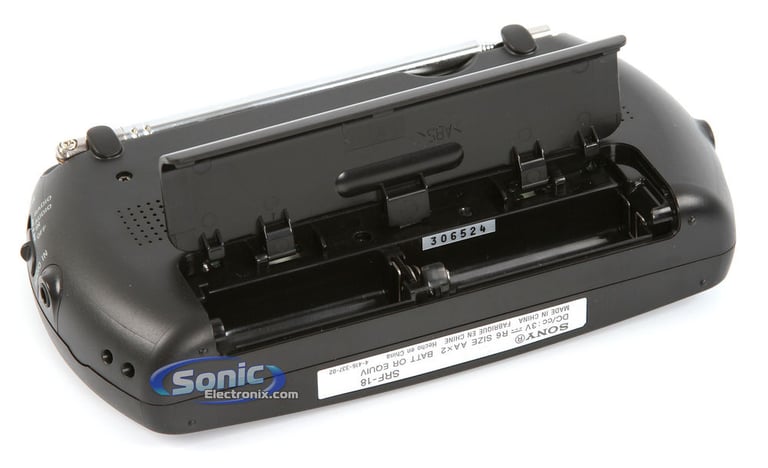 Sony SRF-18 (SRF18) Portable AM/FM Radio Speaker System - Black Image 6