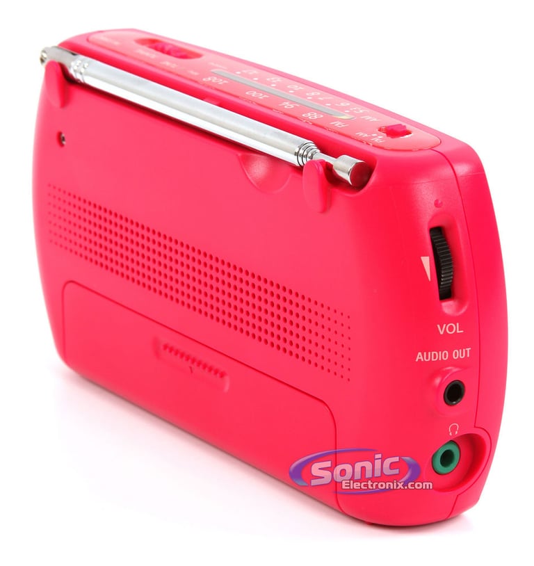Sony SRF-18 (SRF18) Portable AM/FM Radio Speaker System - Pink Image 3